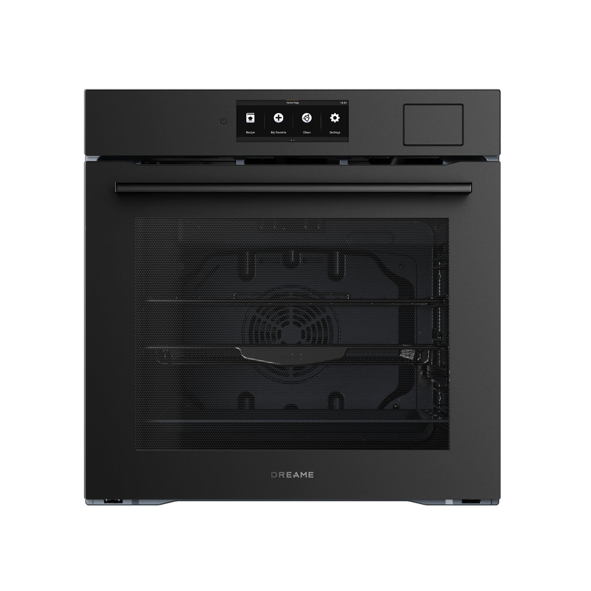 DREAME OZ60 Einbau-Backofen 60cm,81L Volumen,95 integrierte intelligente Rezepte,Gesunde Heißluftfrittier-Funktion,Dampfreinigung,Pyrolyse Selbstreinigung,Einbau-DampfBackofen mit Smart-Touchscreen