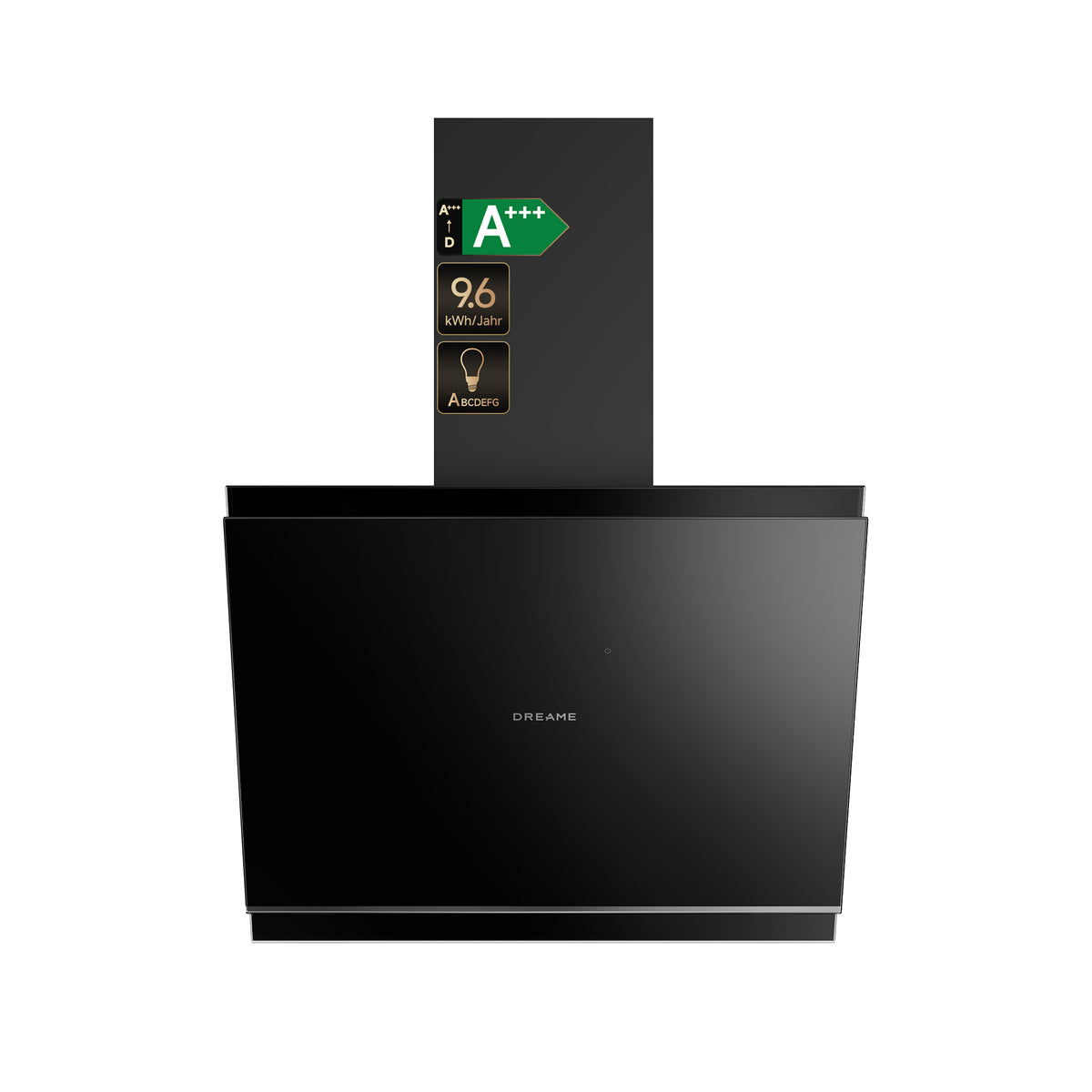 DREAME HZ60 Dunstabzugshaube 60cm,600m³/h Luftstrom,Leise 64 dB,Berührungslose Gestensteuerung,Fünfschichtiger Filtersieb Dunstabzugshaube Umluft,Touchscreen Abzugshaube 60cm für Umluft und Abluft