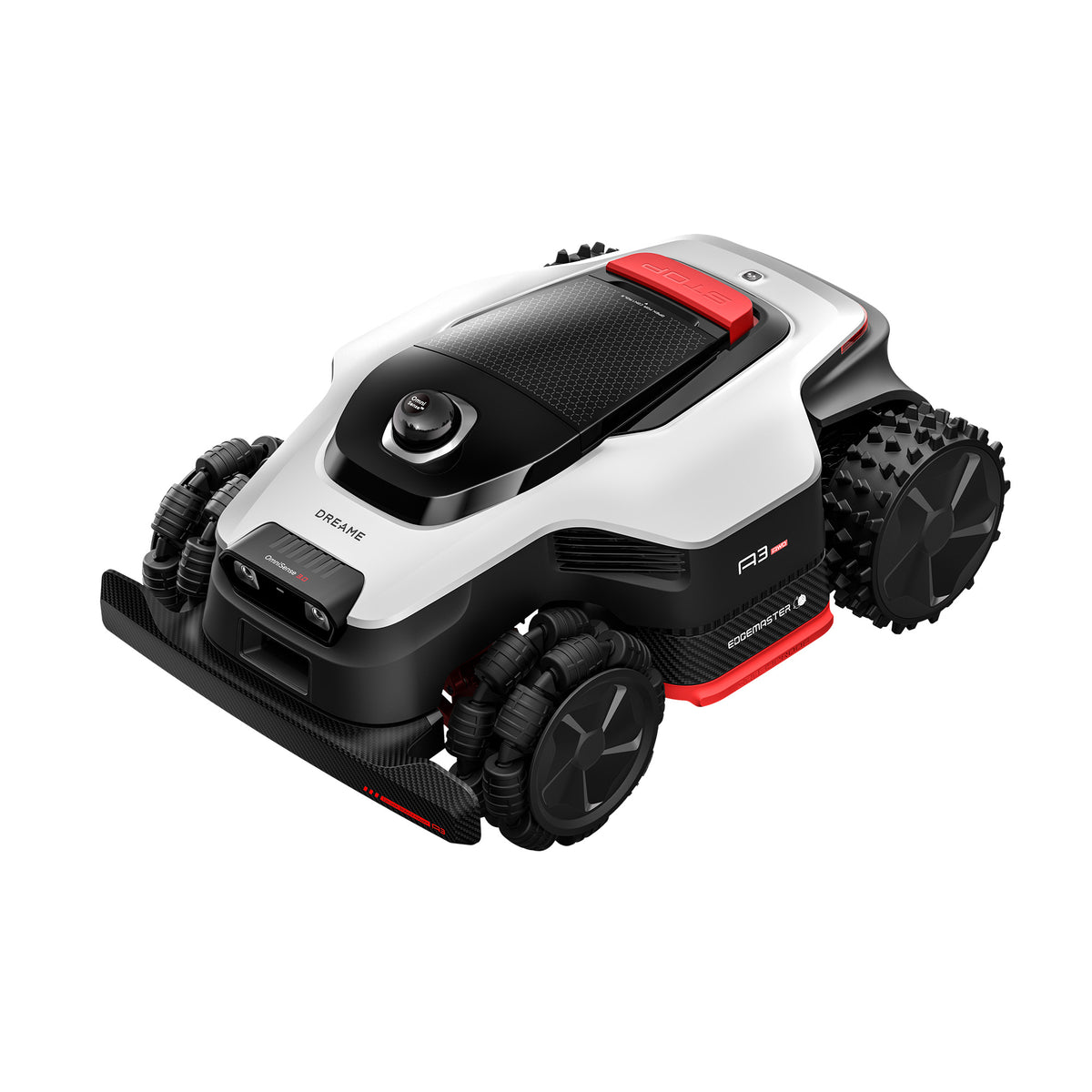 DREAME A3 AWD 1000 Mähroboter, Flächenleistung: 1.000m², Allrad-Nabenmotoren, 80% (38,7°) Steigungen und 5,5cm Hindernisse, RTK-frei, 3D-LiDAR und KI-Dual-Vision, EdgeMaster:＜5cm Kantenschnitt