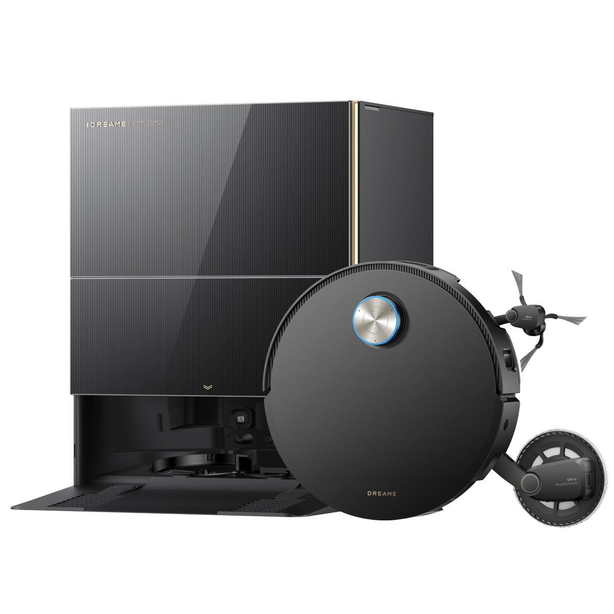 DREAME X60 Pro Ultra Complete, Saug-/Wischroboter, Dual UltraExtend Arm, Zwei KI-Kameras, Hindernisüberqu. (10 cm), 42 000 Pa, Auto-Entl., Mopp-Selbstreinigung (100 °C)