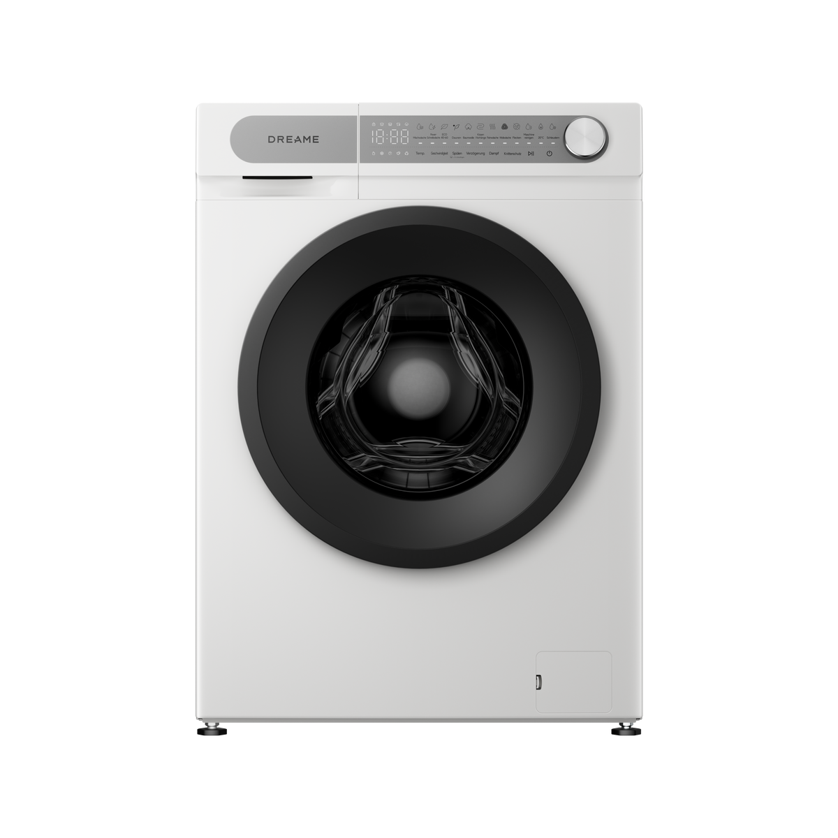 Dreame Ultraflache Waschmaschine S8, 450mm ultraflacher Korpus, 530 mm große Trommel, Farbschonende Kaltwäsche, Dampfsterilisation & Milbenentfernung, Knitterschutz-Technologie, Inverter-Motor
